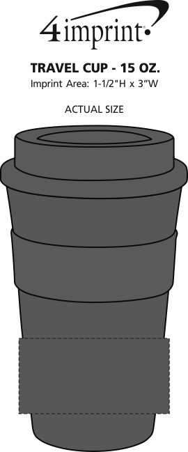 Imprint Area of Travel Cup - 15 oz.