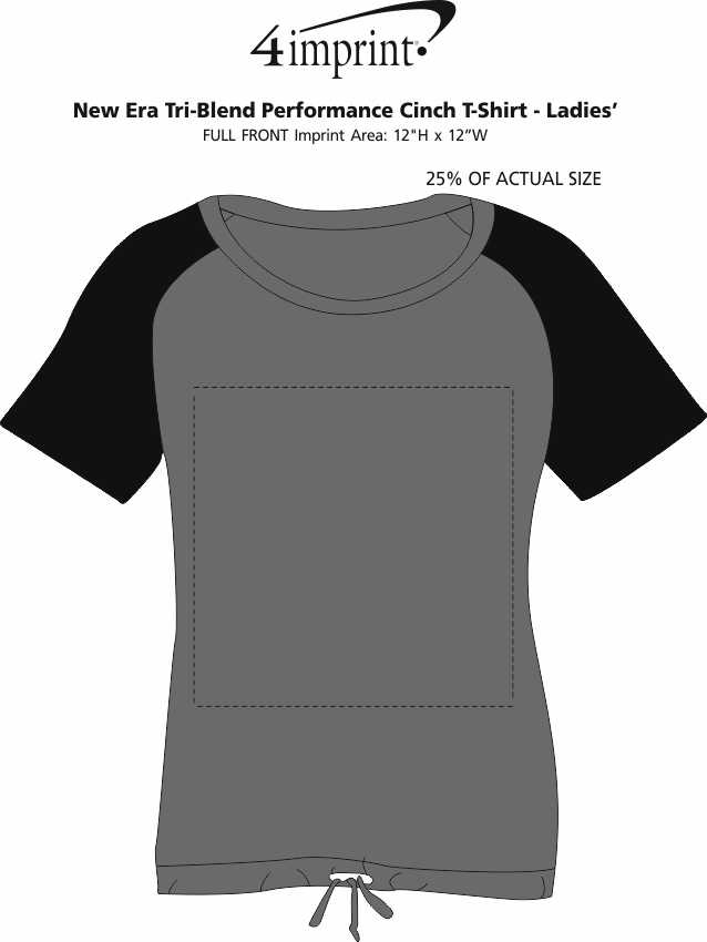 4imprint.com: New Era Tri-Blend Performance Cinch T-Shirt - Ladies ...