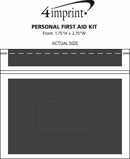 Imprint Area of Personal First Aid Kit
