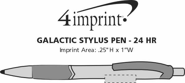 Imprint Area of Galactic Stylus Pen - 24 hr