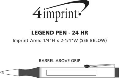 Imprint Area of Legend Twist Metal Pen - 24 hr