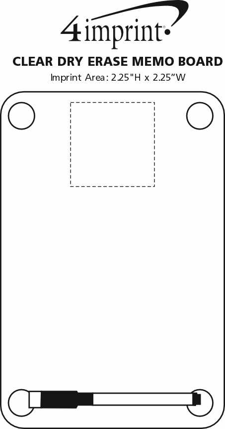 4imprint.com: Clear Dry Erase Memo Board 151470