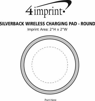 Imprint Area of Silverback Wireless Charging Pad - Round
