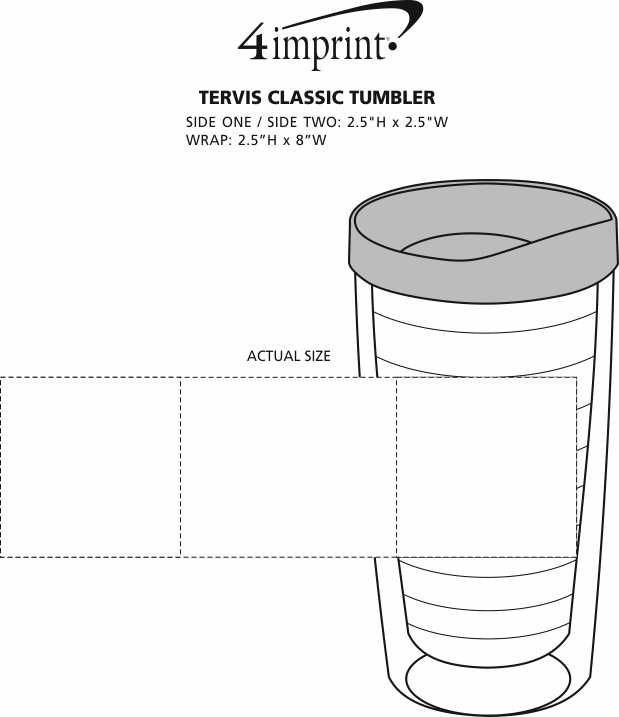 Imprint Area of Tervis Classic Tumbler - 16 oz.