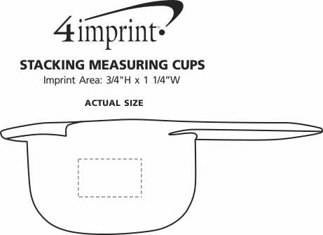 Imprint Area of Stacking Measuring Cups