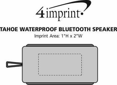 Imprint Area of Tahoe Waterproof Bluetooth Speaker - 24 hr