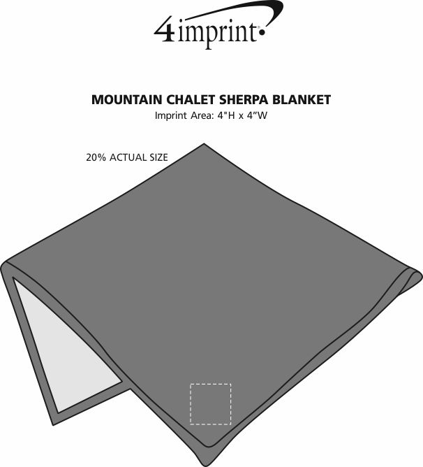 Imprint Area of Mountain Chalet Sherpa Blanket