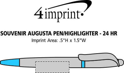 Imprint Area of Souvenir Augusta Pen/Highlighter