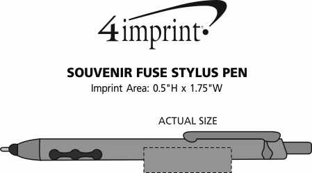 Imprint Area of Souvenir Fuse Stylus Pen