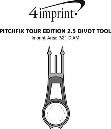 Imprint Area of Pitchfix Tour Edition 2.5 Divot Tool