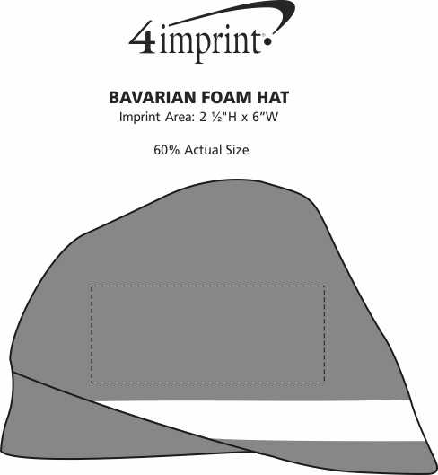 Imprint Area of Bavarian Foam Hat