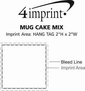 Imprint Area of Mug Cake Mix