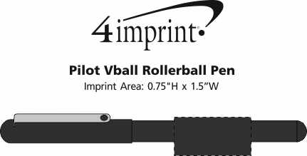 Imprint Area of Pilot Vball  Rollerball Pen