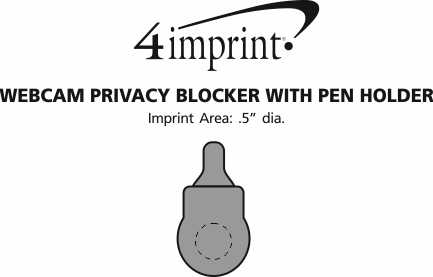Imprint Area of Webcam Privacy Blocker with Pen Holder