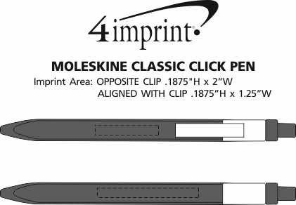 Imprint Area of Moleskine Classic Click Pen