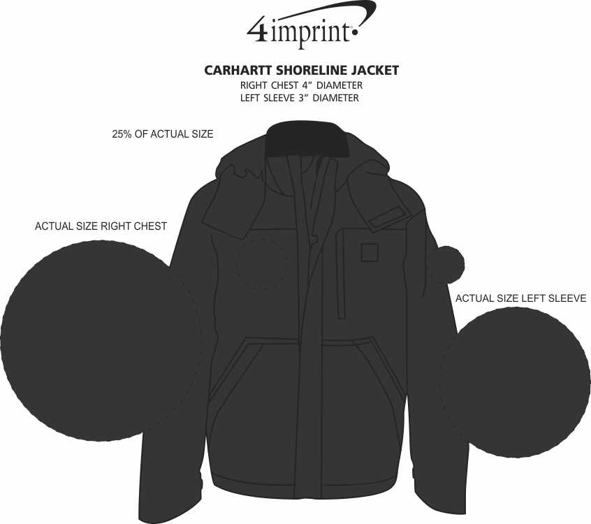 Imprint Area of Carhartt Shoreline Jacket