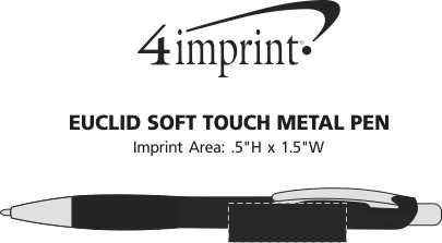 Imprint Area of Euclid Soft Touch Metal Pen