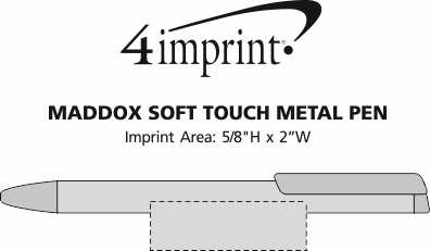 Imprint Area of Maddox Soft Touch Metal Pen