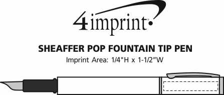 Imprint Area of Sheaffer Pop Fountain Tip Pen