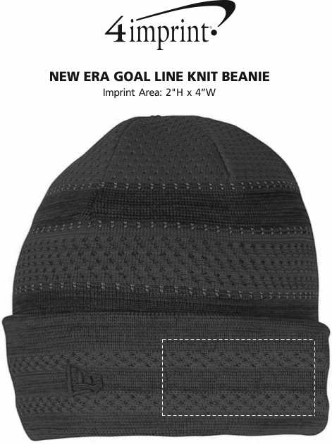Imprint Area of New Era Goal Line Knit Beanie