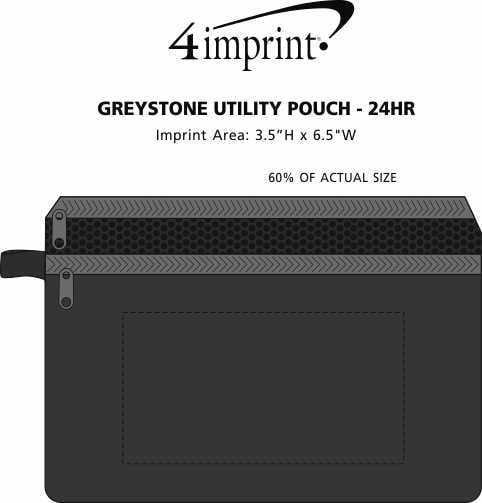 Imprint Area of Greystone Utility Pouch - 24 hr