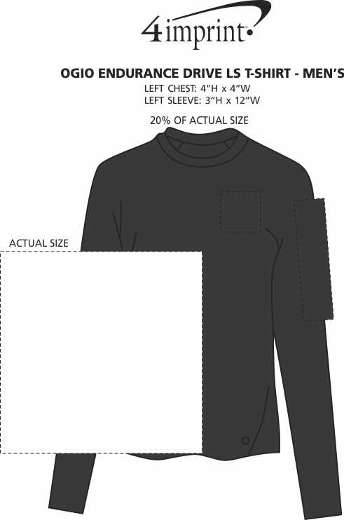 Imprint Area of OGIO Endurance Drive LS T-Shirt - Men's