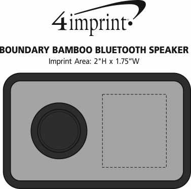 Imprint Area of Boundary Bamboo Bluetooth Speaker