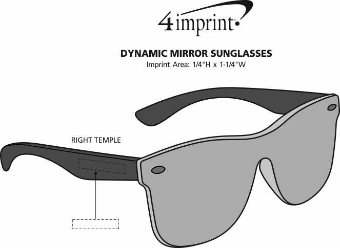 Imprint Area of Dynamic Mirror Sunglasses