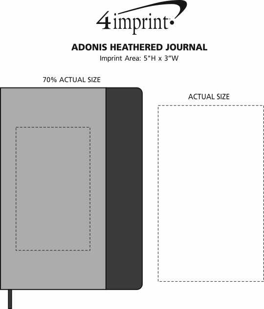 Imprint Area of Adonis Heathered Journal
