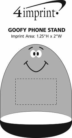 Imprint Area of Goofy Phone Stand