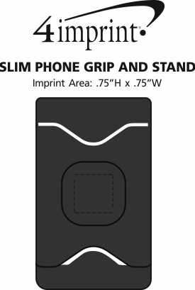 Imprint Area of Pop-Up Grip Phone Wallet