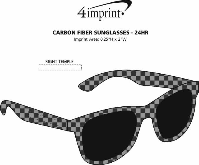 Imprint Area of Carbon Fiber Sunglasses - 24 hr