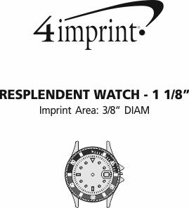 Imprint Area of Resplendent Watch - 1-1/8"'