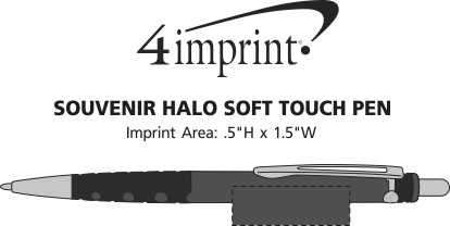 Imprint Area of Souvenir Halo Soft Touch Pen