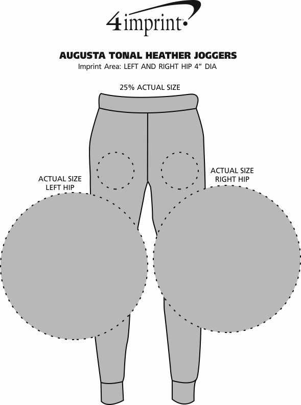 Imprint Area of Augusta Tonal Heather Joggers