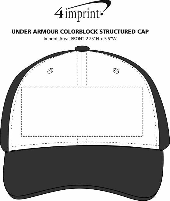 Imprint Area of Under Armour Colorblock Structured Cap