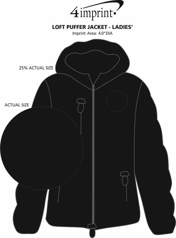 Imprint Area of Loft Puffer Jacket - Ladies'
