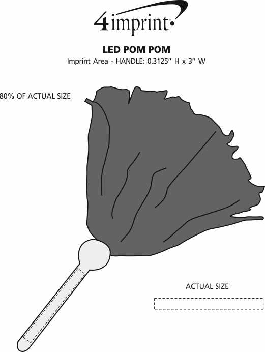 Imprint Area of LED Pom Pom