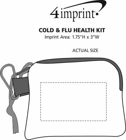 Imprint Area of Cold & Flu Health Kit