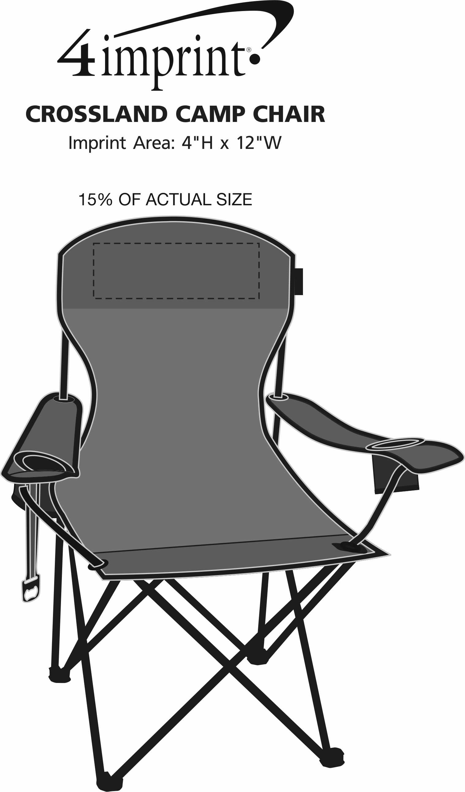 Imprint Area of Crossland Camp Chair