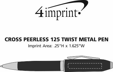 Imprint Area of Cross Peerless Twist Metal Pen