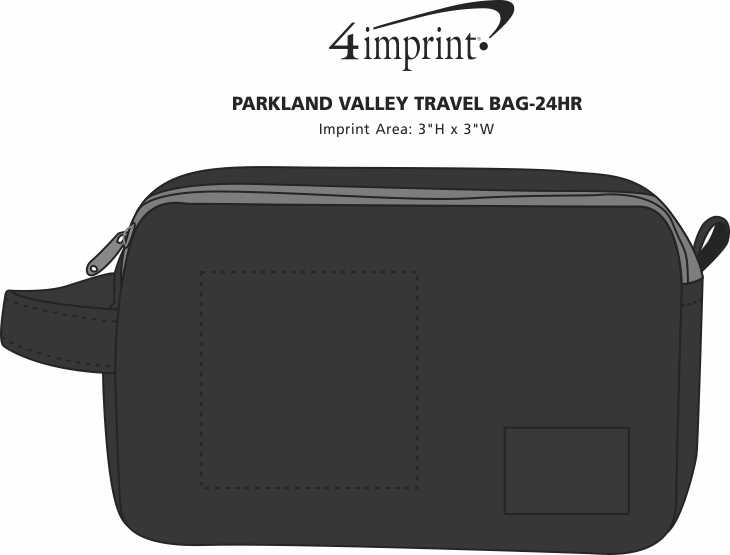 Imprint Area of Parkland Valley Travel Bag - 24 hr