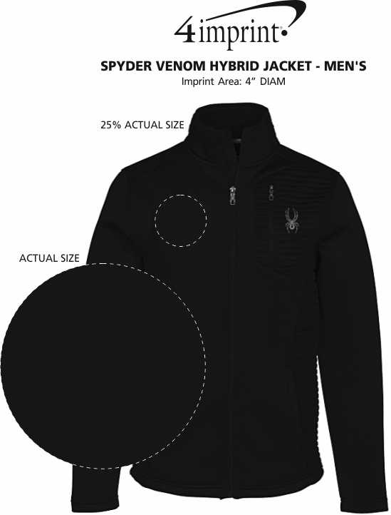 Imprint Area of Spyder Venom Hybrid Jacket - Men's