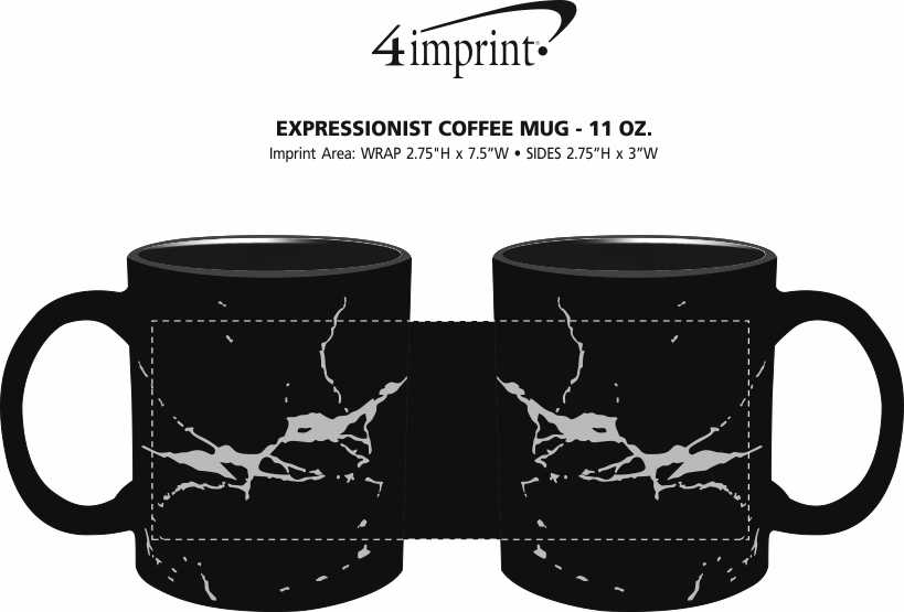 Imprint Area of Expressionist Coffee Mug - 11 oz.