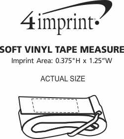 Imprint Area of Soft Vinyl Tape Measure