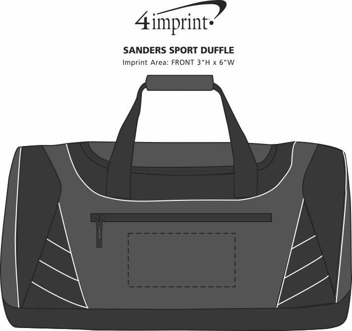 Imprint Area of Sanders Sport Duffel