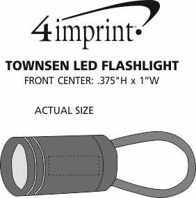 Imprint Area of Townsen LED Flashlight