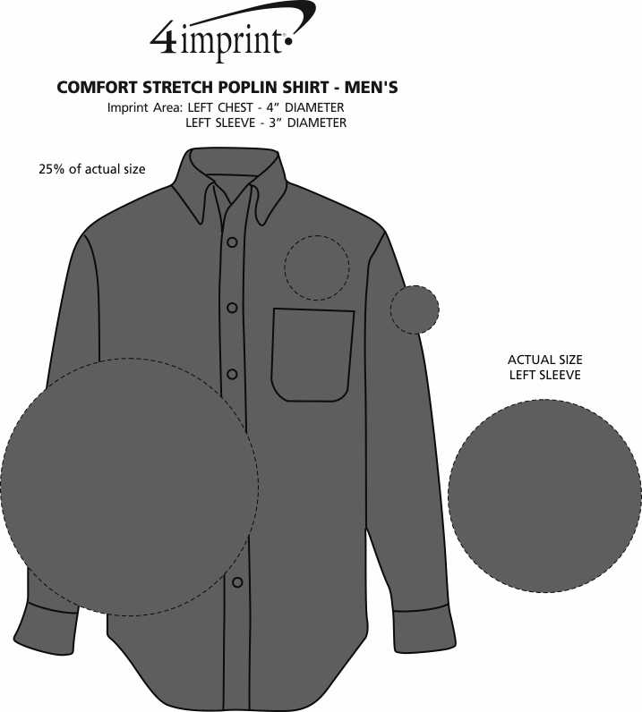 Imprint Area of Comfort Stretch Poplin Shirt - Men's