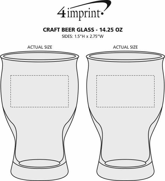 4imprint.com: Craft Beer Glass - 14.25 oz. 155886-14