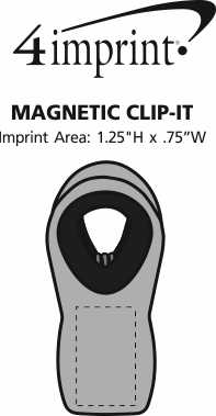 Imprint Area of Magnetic Clip-It